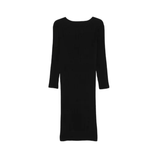 Hatching Pleats Midi Dress