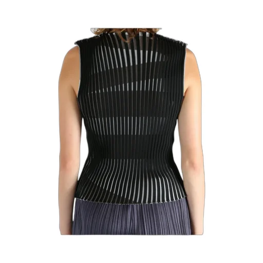 Pleated Crewneck Top
