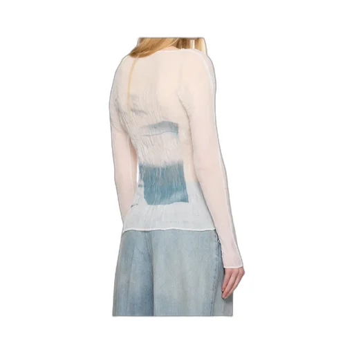 May Shadow Study Chiffon Twist Shirt