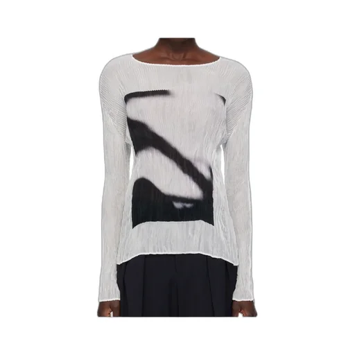 May Shadow Study Chiffon Twist T-Shirt