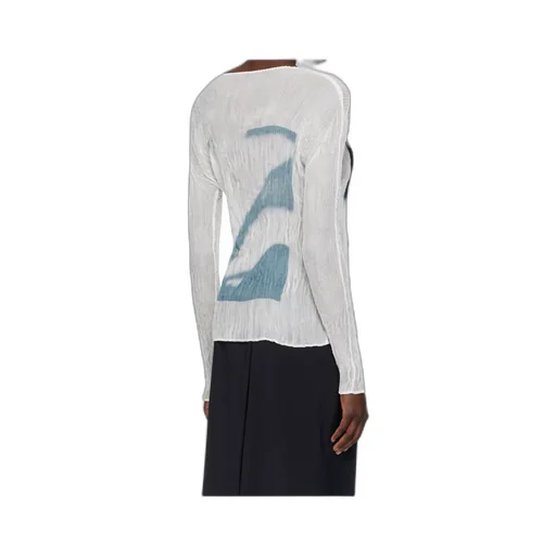 May Shadow Study Chiffon Twist T-Shirt