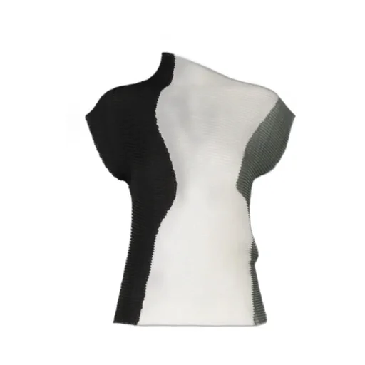 Abstract Tint Pleats Shirt