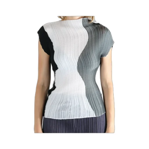 Abstract Tint Pleats Shirt