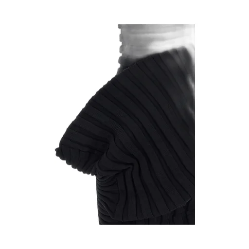 Ribbed High-Neck Dress