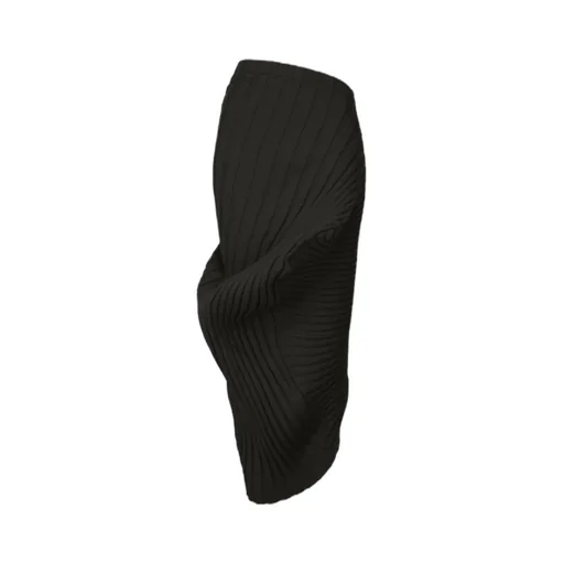 Pleated Asymmetric Skirt