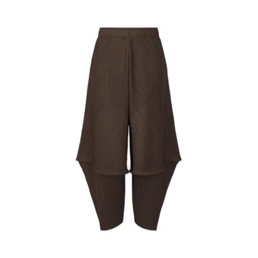 Pleated Panelled Trousers