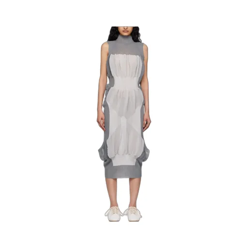 Pleated Knitted Dress