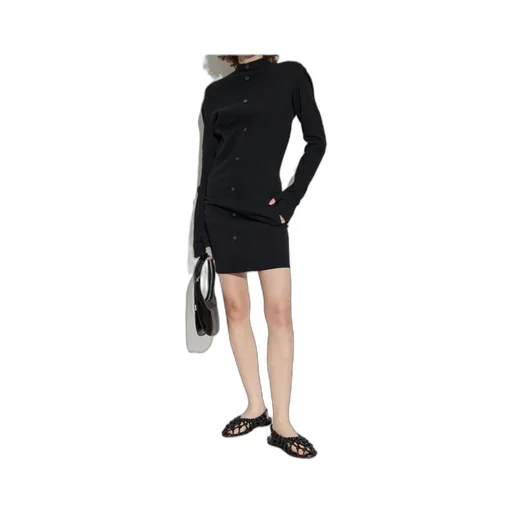 Button-Front Pocket Mini Dress