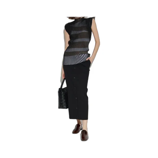 Like Torso Like Shirt Buttoned Skirt
