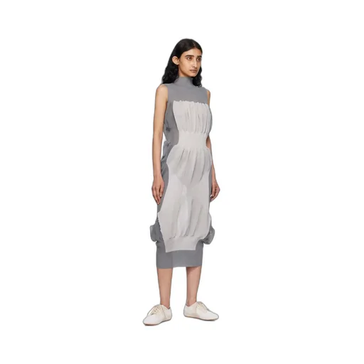 Pleated Knitted Dress