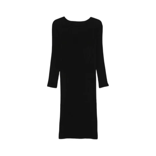 Hatching Pleats Midi Dress