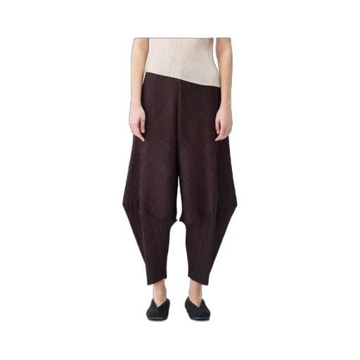 Pleated Panelled Trousers