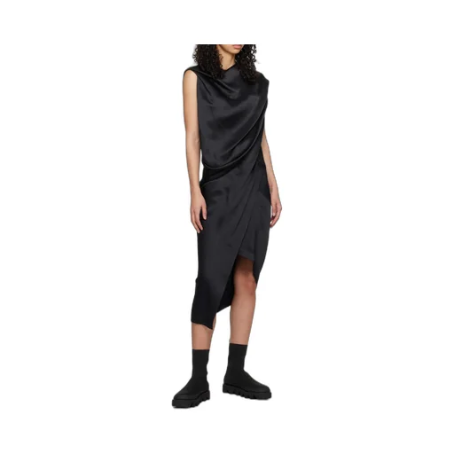 Enveloping Draped Dress