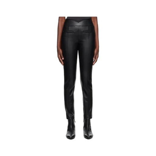 Straight Seams High-Rise Casual Pants
