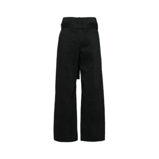 Shaped Membrane Wide-Leg Trousers
