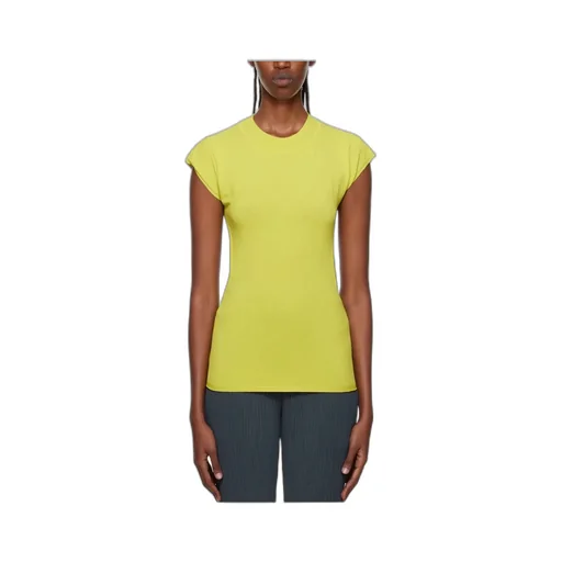 Hollowed-Out Plain Short-Sleeved T-Shirt