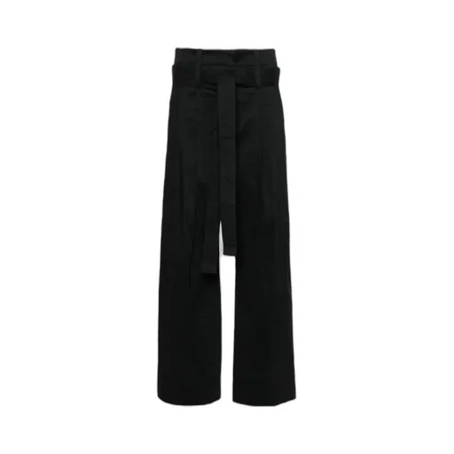 Shaped Membrane Wide-Leg Trousers