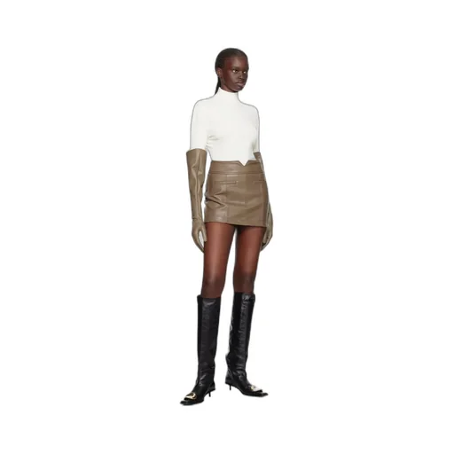 Zipper Mini Skirt