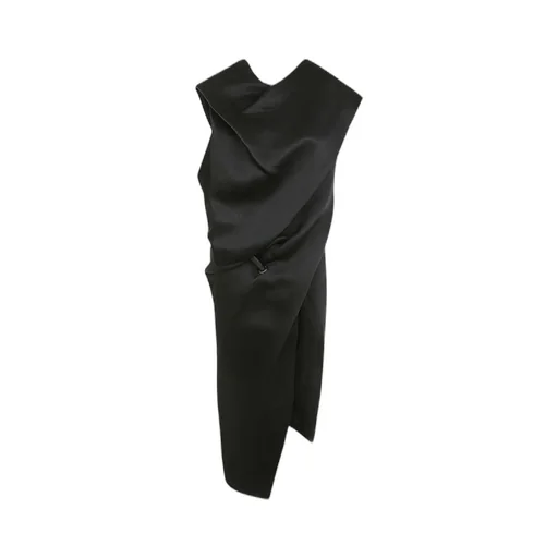 Enveloping Draped Dress