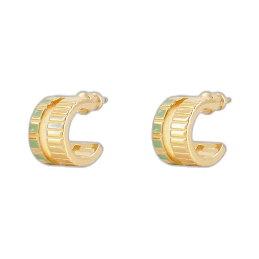 Mini Slot Hoop Earrings