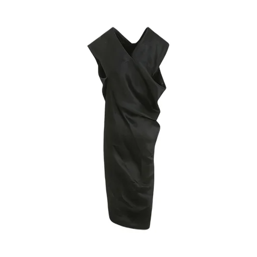 Enveloping Draped Dress