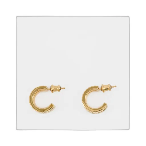 Mini Slot Hoop Earrings