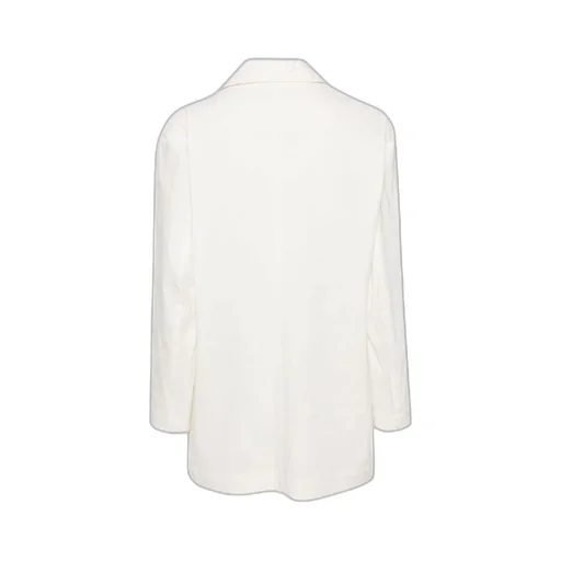 Shaped Membrane Double-Breasted Blazer