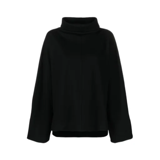 Mock-Neck Wide-Sleeved Top