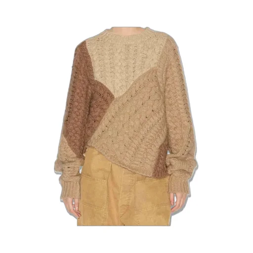 Patchwork Cable-Knit Jumper