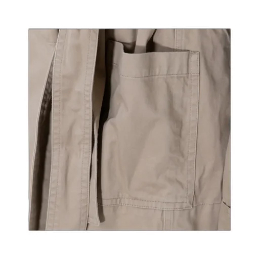 Long-Sleeved Belted Jacket