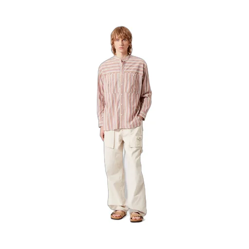 Button-Up Striped Shirt