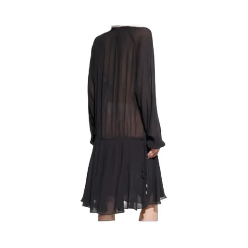 Drawstring Tiered Dress