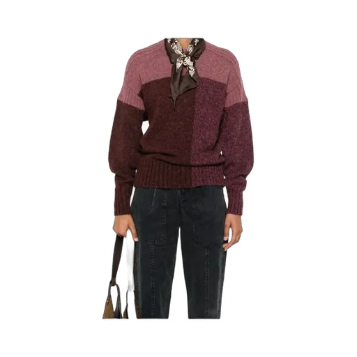 Colour-Block Ribbed Sweater