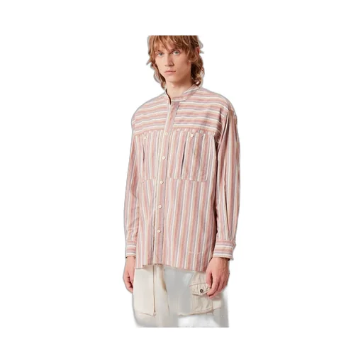 Button-Up Striped Shirt