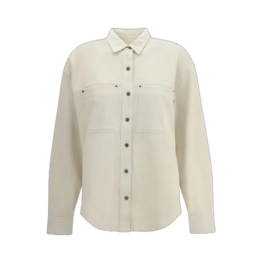 Raquel Double-Pocket Button-Front Shirt