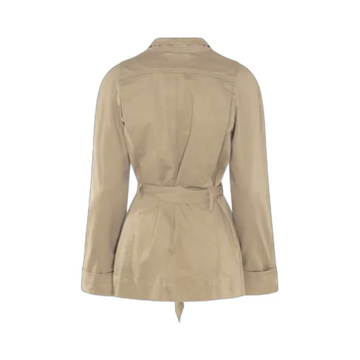 Long-Sleeved Belted Jacket