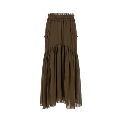 Besma Elasticated-Waist Maxi Skirt