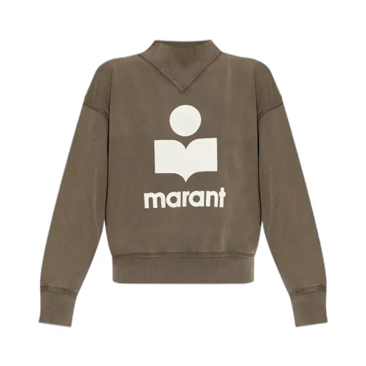 Moby Logo-Embroidered Mock-Neck Sweatshirt