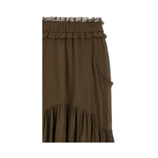 Besma Elasticated-Waist Maxi Skirt