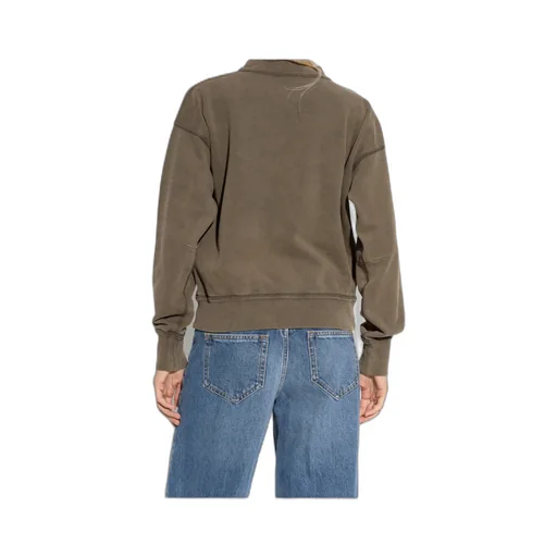 Moby Logo-Embroidered Mock-Neck Sweatshirt