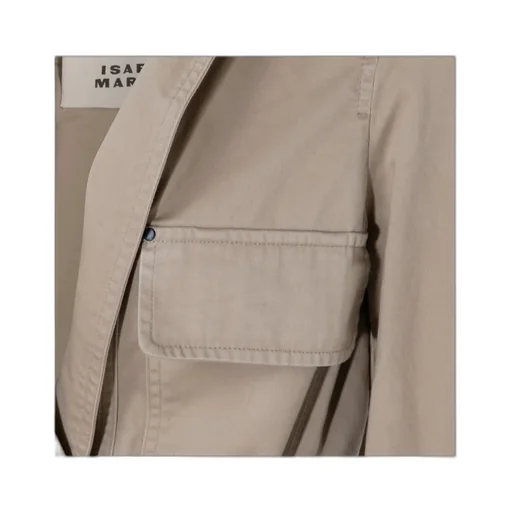 Long-Sleeved Belted Jacket