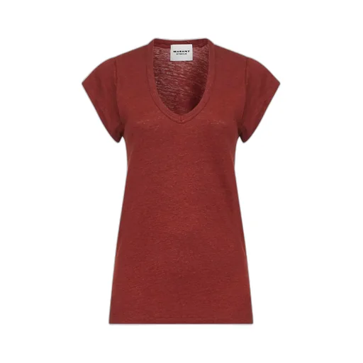 Ribbed V-Neck T-Shirt