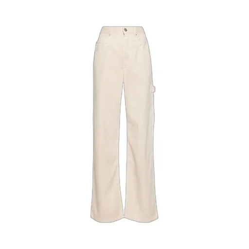 Bymara Logo Patch Wide-Leg Jeans