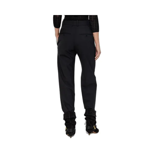Straight Leg Pleated Trousers
