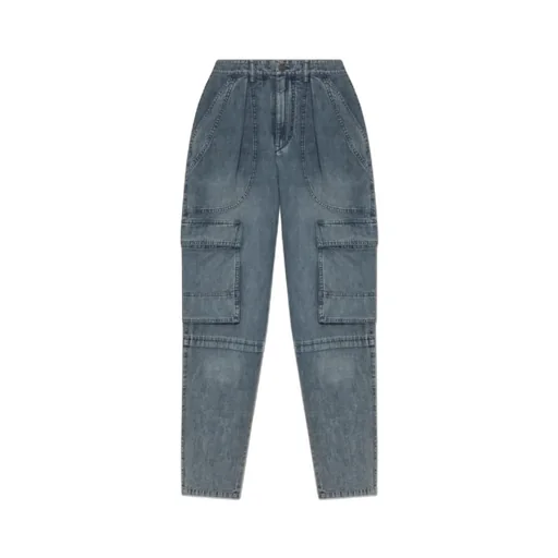 Logo-Patch Denim Cargo Jeans