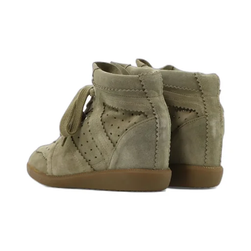 Bobby Lace-Up Wedge Sneakers