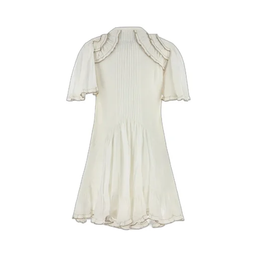 Ruffled-Detail Mini Dress