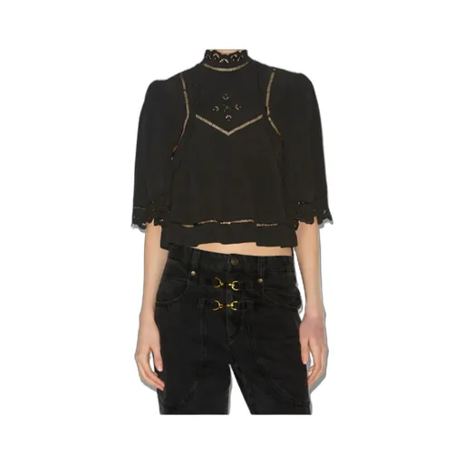 Lace Trim Blouse