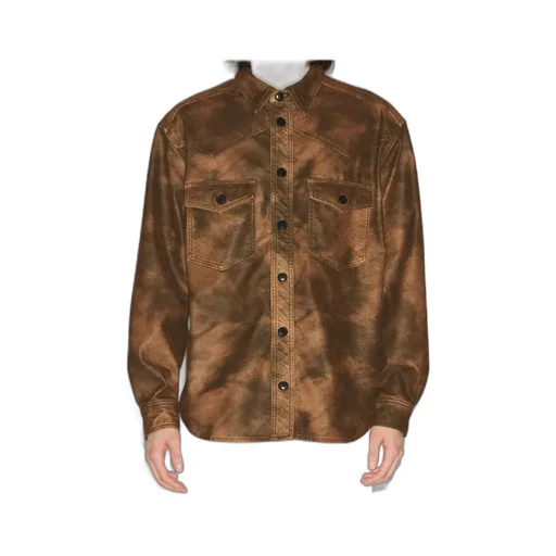 Kadrian Faux Leather Shirt