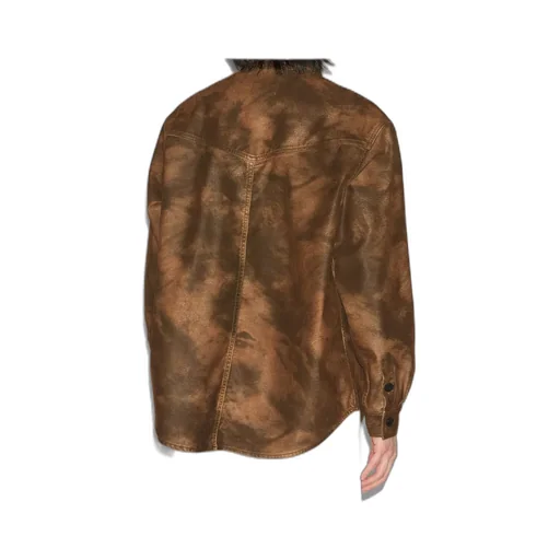 Kadrian Faux Leather Shirt